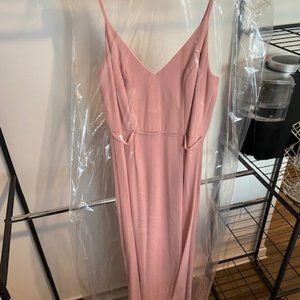 Blush Pink David's Bridal Bridesmaid Dress--WORN ONCE FOR 8HRS!